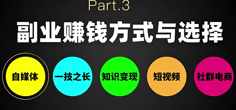 爆火副业赚钱全攻略：实打实演练学完就能用全渠道赚钱，带普通人月入３万元！-小蜜蜂资源网